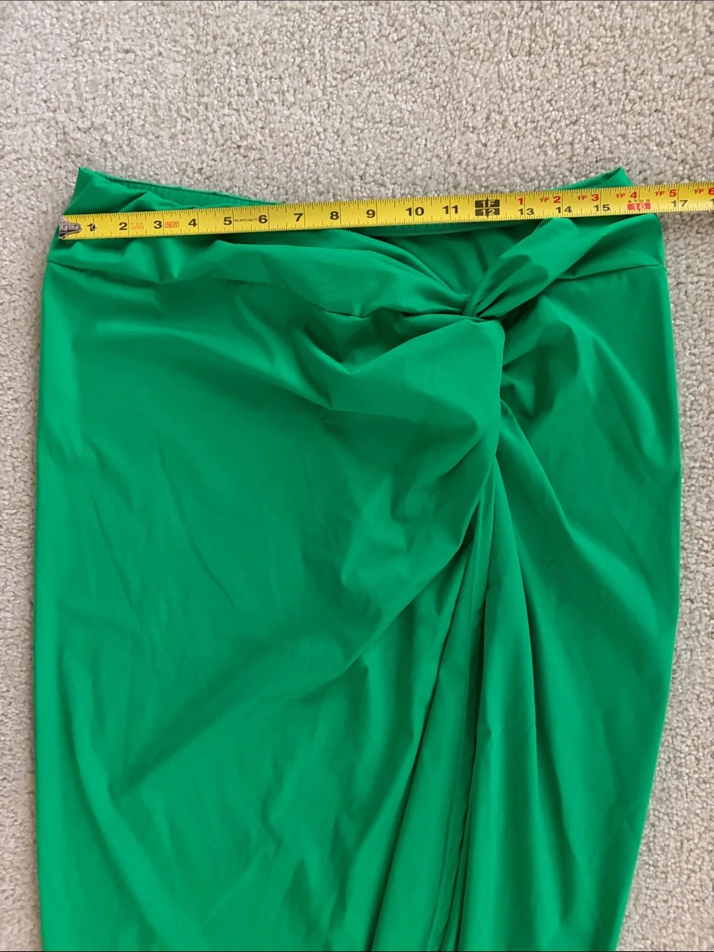 Alex Marie Emerald Green Twist-Front Swim Skirt - Picture 7 of 8